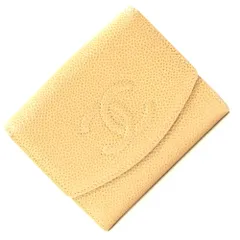  シャネル Wホック財布 ココマーク A13496 中古