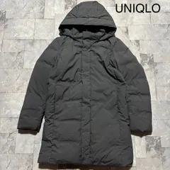 UNIQLO ユニクロ ダウンコート ダウンジャケット フード取り外し可 軽量 ナイロングレー サイズS 玉FS1720
