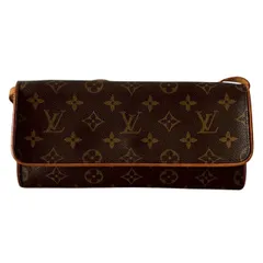 LOUIS VUITTON ルイヴィトン ショルダーバッグ 茶 モノグラム ポシェットツイン GM M51852 レディース