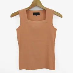 アンタイトル ニット ノースリーブ トップス 日本製 レディース 2サイズ オレンジ UNTITLED 【中古】