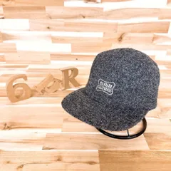 レア【スタンダードカリフォルニア×ハリスツイード】限定コラボ キャップ グレー バイク ロゴ ウール エンブレム アメリカン