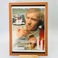 ビンテージ 広告　ポスター 　『 バーセロイ　煙草 』 1960's　※当時物　アメリカ 輸入雑貨　ヴィンテージ　フレーム付　　アドバタイジング レトロ　 .( AZ1073 )