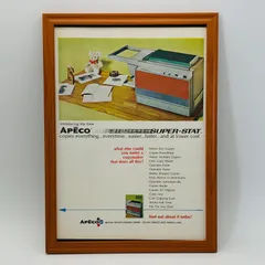 ビンテージ 広告 ポスター 『 アメリカン・フォトコピー61年代 』 1960's ※当時物 アメリカ 輸入雑貨 ヴィンテージ フレーム付 アドバタイジング レトロ .( AZ986 )