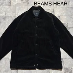 BEAMS HEART ビームスハート コーデュロイ ジャケット 中綿ジャンパー セレクトブランド ブラック サイズS 玉FS1728