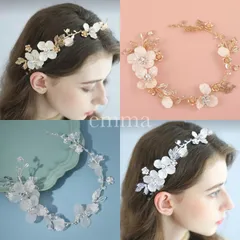 髪飾り　結婚式　ウェディング　成人式　卒業式　ブライダル　前撮り　フォトウェディング　七五三　浴衣　ヘッドドレス　ヘアアクセサリー　カチューシャ　花冠　シルバー　ゴールド　お花