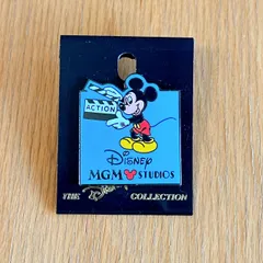 海外ディズニー★台紙付き ディズニーMGMスタジオピンバッジ ミッキーマウス