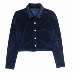 【中古】1995年製 vintage オールドグッチ GUCCI トムフォード期 ベルベット シャツジャケット 銀ボタン ブラウス 1995年製 vintage オールドグッチ GUCCI トムフォード期 ベルベット