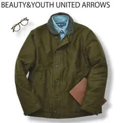 【裏ボア】 ユナイテッドアローズ BY N-1 デッキジャケット L カーキ