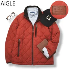 エーグル AIGLE キルティング 中綿 ジャケット M レッド