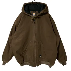 ダック アクティブ ブラウン 2XL オーバーサイズ ジャケット メンズ 古着