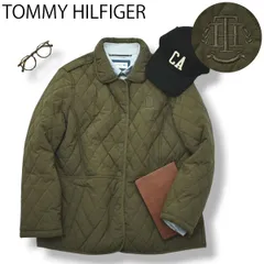 【軽量】トミーヒルフィガー キルティング ジャケット L オリーブグリーン  ♪