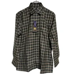 Z1585 【タグ付き 未使用】 Daks ダックス シャツ 長袖 チェック ウール メンズ L