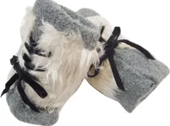 フェイクファー レッグウォーマー ブーツカバー