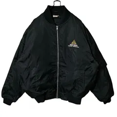ナイロン ブルゾン ワーク ブラック 2XL オーバーサイズ ジャケット メンズ