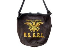 RRL UNION of Craft 2-Way Tote Bag - Market Canvas Eagle Print - Gray - Men's Bag - Shoulder Bag/Messenger Bag - Logo - 104B-90