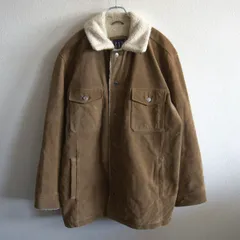【美品】OLD GAP【スエード レザー ボアジャケット】 XL ブラウン オールド ギャップ 古着 25110117