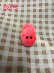 ミニミニたらこぬいぐるみ赤色ハンドメイド
