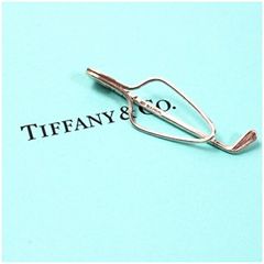 本物 TIFFANY 廃盤 ティファニー カラーキーパー ネクタイ タイピン