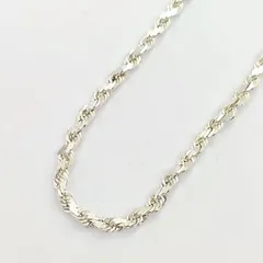 【美品】ツイストチェーンネックレス　SILVER　シルバー925　45㎝　14.4ｇ