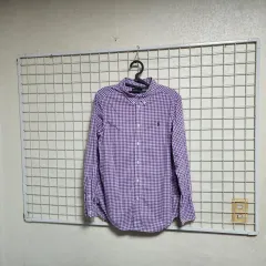 (状態良し)POLO RALPH LAUREN (ポロラルフローレン) チェック長袖シャツ (レディース95)