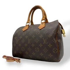 LOUIS VUITTON ルイヴィトン スピーディ25 2WAY ミニボストンバッグ モノグラム PVC レザー ブラウン ゴールド金具 M41109 レディース 斜め掛け パドロック付 A