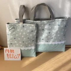 入園入学　ハンドメイド　レッスンバッグ　シューズケース