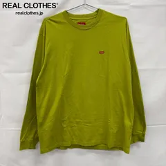 Supreme/シュプリーム Small Box Pique L/S /スモール ボックスロゴ ロングスリーブ Tシャツ/長袖/グリーン/L