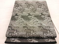 平和屋着物□極上 男性 紬 アンサンブル 長襦袢(無双仕立て)・長羽織  