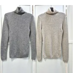 無印良品 ウール タートルネックティー (ベージュ可能)