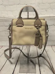 MICHAEL KORS ベージュ レザー ショルダーバッグ