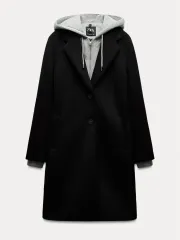 最終値下げ ) ZARA フード コンビ コート 8073/030