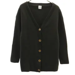 美品 6 ROKU BEAUTY&YOUTH UNITED ARROWS ロク ビューティーアンドユース ユナイテッドアローズ 長袖 Vネック ニットカーディガン カーキ レディース 古着