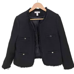 エイチアンドエム H＆M ツイードノーカラージャケット レディース EUR：42 