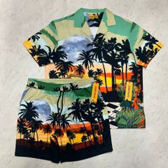 STUSSY ピーチ柄 開襟シャツ&水陸両用パンツセットアップ - メルカリ