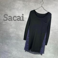 sacai サカイ ワンピース アシンメトリー ドッキング sacai サイズ1