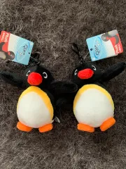 (新品)基本ピング ぬいぐるみ キーリング ペンギン バッグホルダー