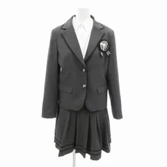 デコラピンキーズ DECORA PINKY'S 4点セット スーツ セットアップ ジャケット シャツ スカート リボン 160cm グレー /HO□ 0419