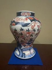 伊万里色絵花鳥図　茶壺　古伊万里　骨董　R1181お12 伊万里色絵花鳥図 茶壺 古伊万里 骨董 R1181お12 伊万里色絵花鳥図 茶壺