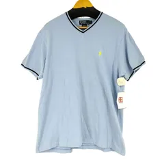 ポロバイラルフローレン Polo by RALPH LAUREN ミニポニー刺繍 VネックTシャツ メンズ  L