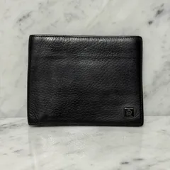 【未使用級】 ダンヒル dunhill 二つ折り 財布 ブラック レザー ダンヒル DUNHILL 二つ折り財布 プレーン PLAIN ブラック メンズ