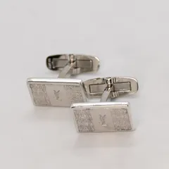 【研磨済】YVES SAINT LAURENT シルバー925 カフス シルバー カフリンクス Ag925 イブサンローラン