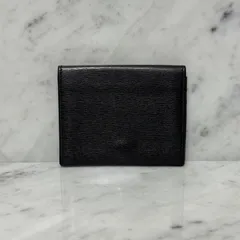 美品 GUCCI グッチ カードケース 本革 レザー ブラック 黒 名刺入れ シンプル