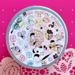 闪砂膜 5cm×3m 花屿 海外マスキングテープ　海外マステ　花　小花