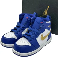 NIKE(ナイキ) 2016 Jordan 1 Retro High BT ジョーダン 1 レトロ ハイ 705304-406 US 7C(13cm) ブルー×ホワイト キッズ スニーカー