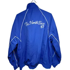ノースフェイス スタジャン クルージャケット ホワイトレーベル ブルー XL NJ3BR10L TNF CREW JACKET ウインドブレーカー ジャンパー ジャンバー