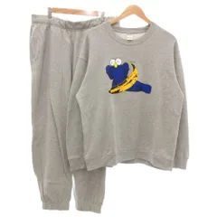 ユニクロ UNIQLO KAWS カウズ+ウォーホル セットアップ スウェットシャツ スウェットパンツ トレーナー イージー XL グレー 341-472951 341-473557 /NU