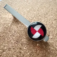 t248　トリコロール・クロス　モダンターゲット バイカラー　タイピン　ネクタイピン