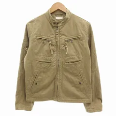 ディーゼル DIESEL Y2K シングルライダース型 ブルゾン ジャケット M ベージュ /FF IBO76