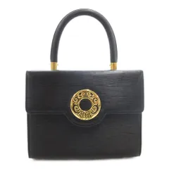 ハナエモリ HANAE MORI ハンドバッグ バニティ スクエア ゴールド金具 レザー 黒 ブラック /GV ■GY99のサムネイル