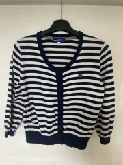 バーバリー ブルーレーベル ストライプ カーディガン (38 廃盤モデル)